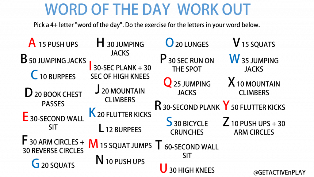 Word of the day exercise