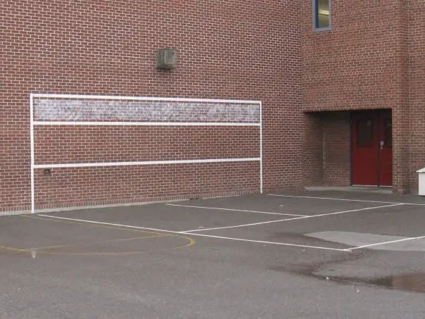 The first GANP Sportswall at St. Brendan Catholic School in 2008